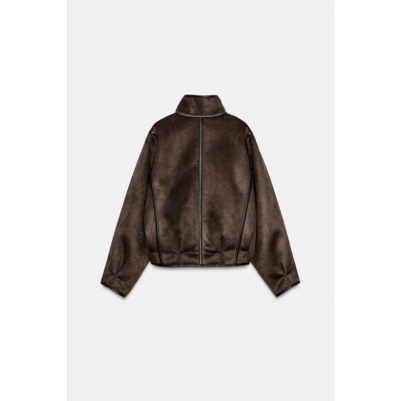 ZARA DOUBLE-FACED JACKET ZW COLLECTION - Picture 7 of 8